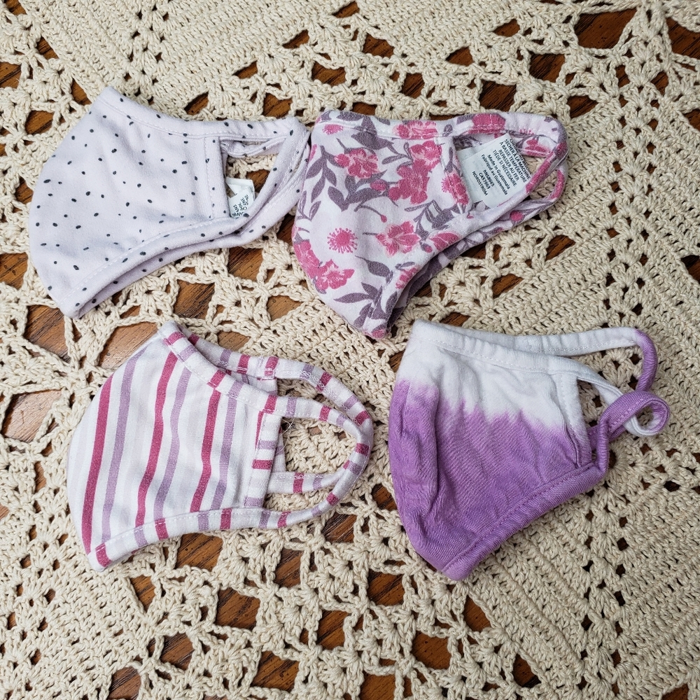 Nordstrom little girl 4 pack of face masks new